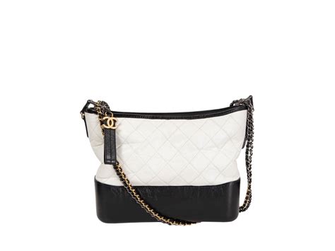 CHANEL Gabrielle Gold/Ruthenium/Silver Hardware Hobo Bag 